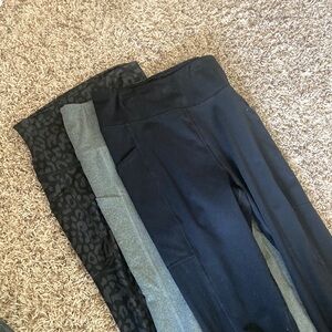 3 pairs of leggings